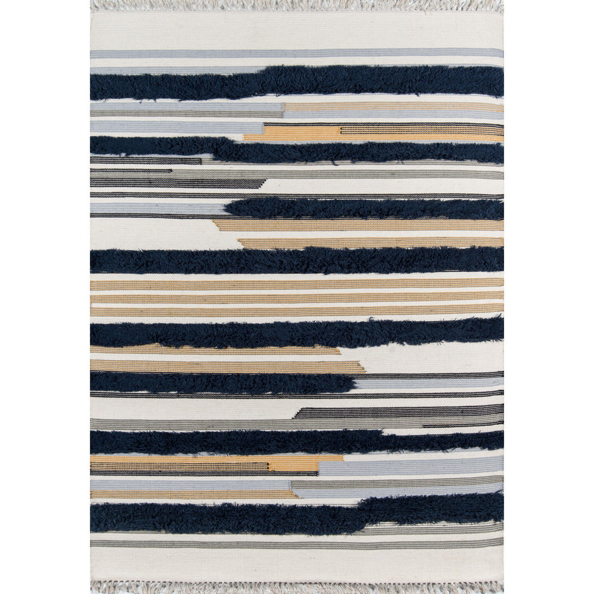 Novogratz Indio Ind6 Navy Feliz 76 Inch  X 96 Inch