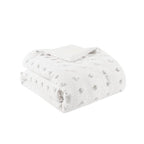 Full/Queen 3-Piece Ivory Pompom Microfiber Comforter Set
