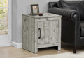 Accent Table, 22 H, End, Side Table, Storage, Side, Nightstand, Living Room, Bedroom, Rustique Grey Laminate, Transitional