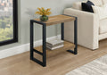 Accent Table, 24H, Side, End, Nightstand, Lamp, Living Room, Bedroom, Mango Wood-look Laminate, Black Metal, Contemporary, Moder