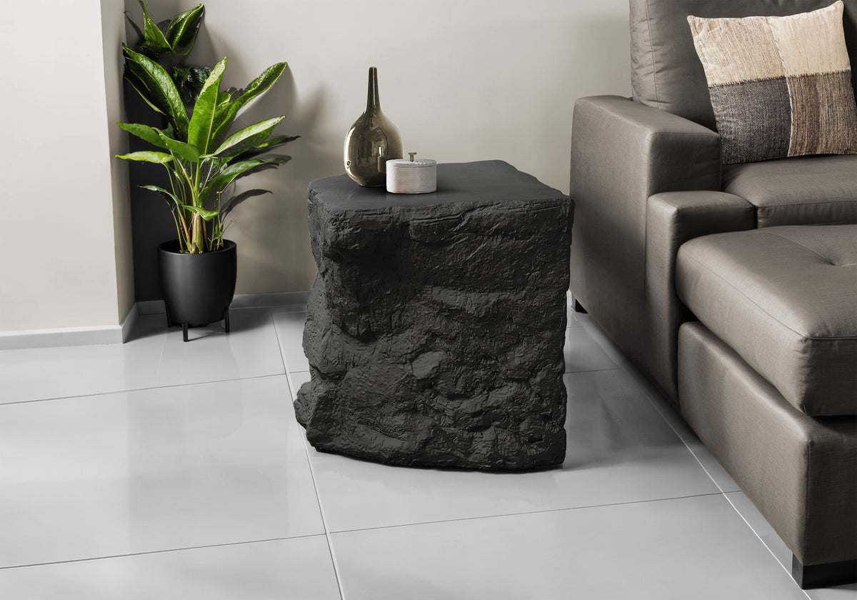Accent Table, 25 InchH, Indoor Or Outdoor, Side Table, Nightstand, End, Bedroom, Living Room, Black, Contemporary, Modern