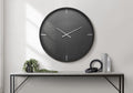 Clocks, 30 Inch Round, Large Oversized, Wall Clock, Black, Contemporary, Modern