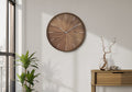 Clocks, 20 Inch Round, Wall Clock, Light Brown Face, Brown Frame, Contemporary, Modern