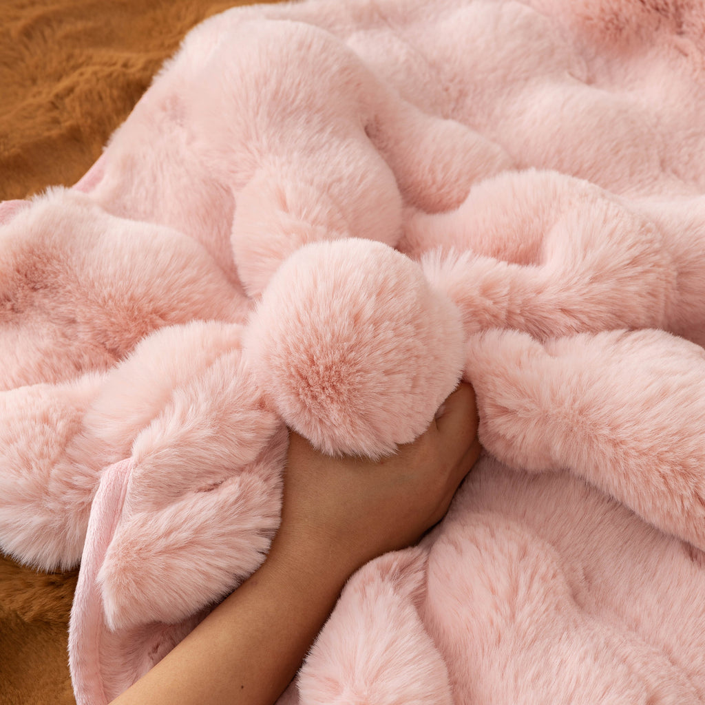 Thick Sofa Seat Pad Solid Color Faux Fur Fluffy Sofa Cushion Non-Slip Couch Covers
