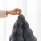 Thick Sofa Seat Pad Solid Color Faux Fur Fluffy Sofa Cushion Non-Slip Couch Covers