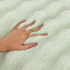 Thick Sofa Seat Pad Solid Color Faux Fur Fluffy Sofa Cushion Non-Slip Couch Covers