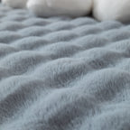 Thick Sofa Seat Pad Solid Color Faux Fur Fluffy Sofa Cushion Non-Slip Couch Covers