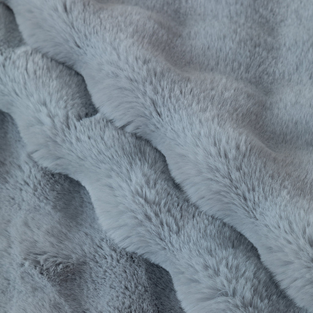 Thick Sofa Seat Pad Solid Color Faux Fur Fluffy Sofa Cushion Non-Slip Couch Covers