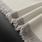 Modern Plaid Heavy Duty Sofa Throw Blanket, Boho Farmhouse Couch Cover with Tassel
