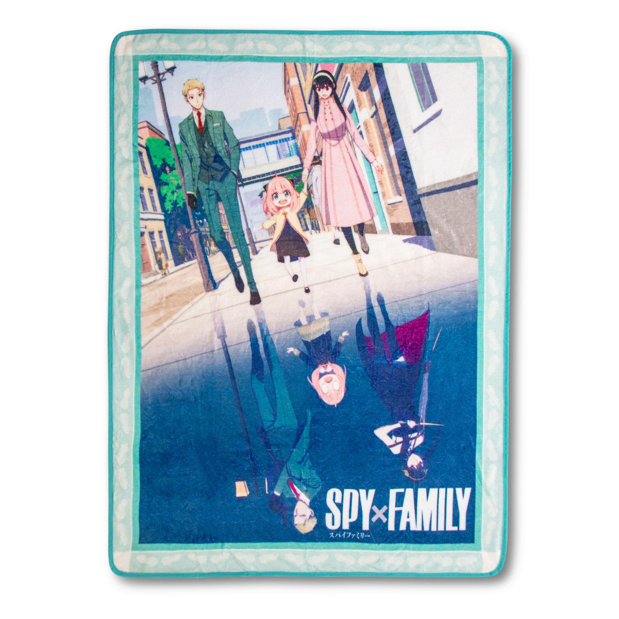 Spy X Family Forger Family Microplush Throw Blanket  45 X 60 Inches