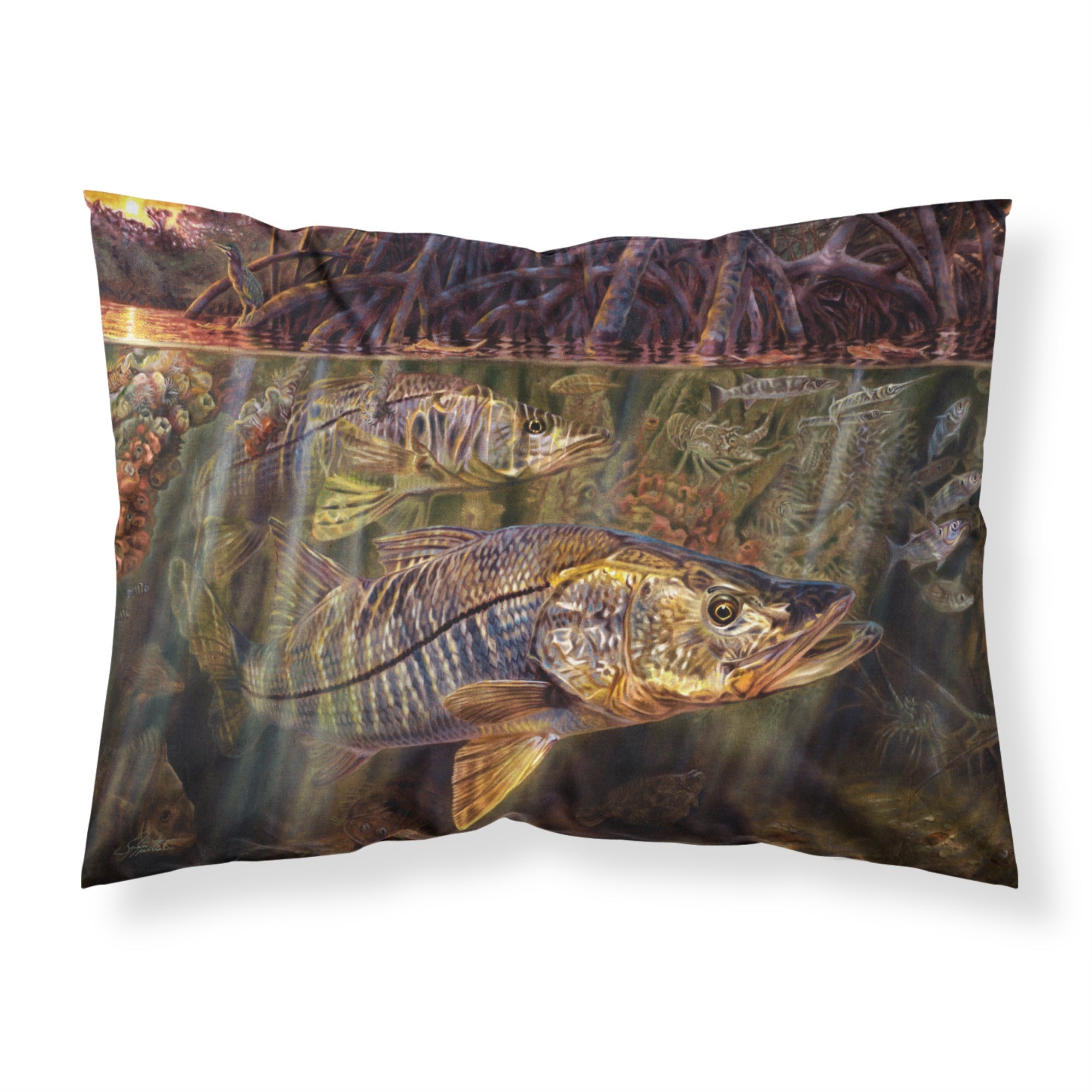 'Caroline'S Treasures Grove Garden Snook Fabric Standard Pillowcases, Multicolor'