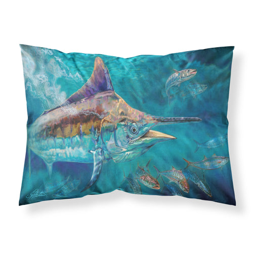 'Caroline'S Treasures Liquid Metal Black Marlin Fabric Standard Pillowcases, Multicolor'