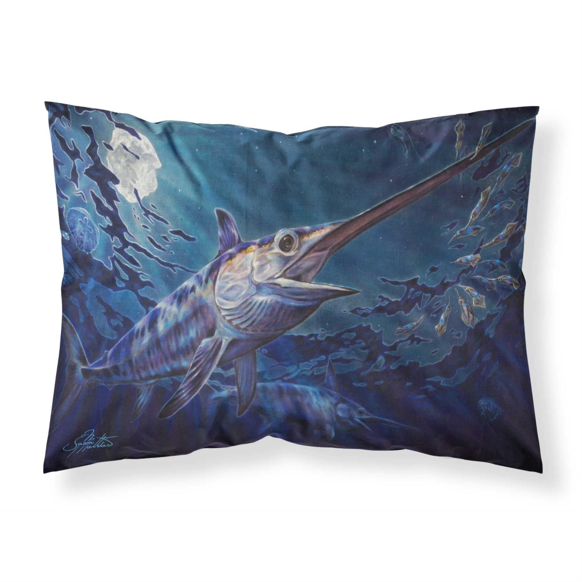 'Caroline'S Treasures Prince Of Darkness Swordfish Fabric Standard Pillowcases, Multicolor'
