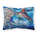 'Caroline'S Treasures Night White Marlin Fabric Standard Pillowcases, Multicolor'