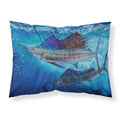 'Caroline'S Treasures Wide Open Sailfish Fabric Standard Pillowcases, Multicolor'