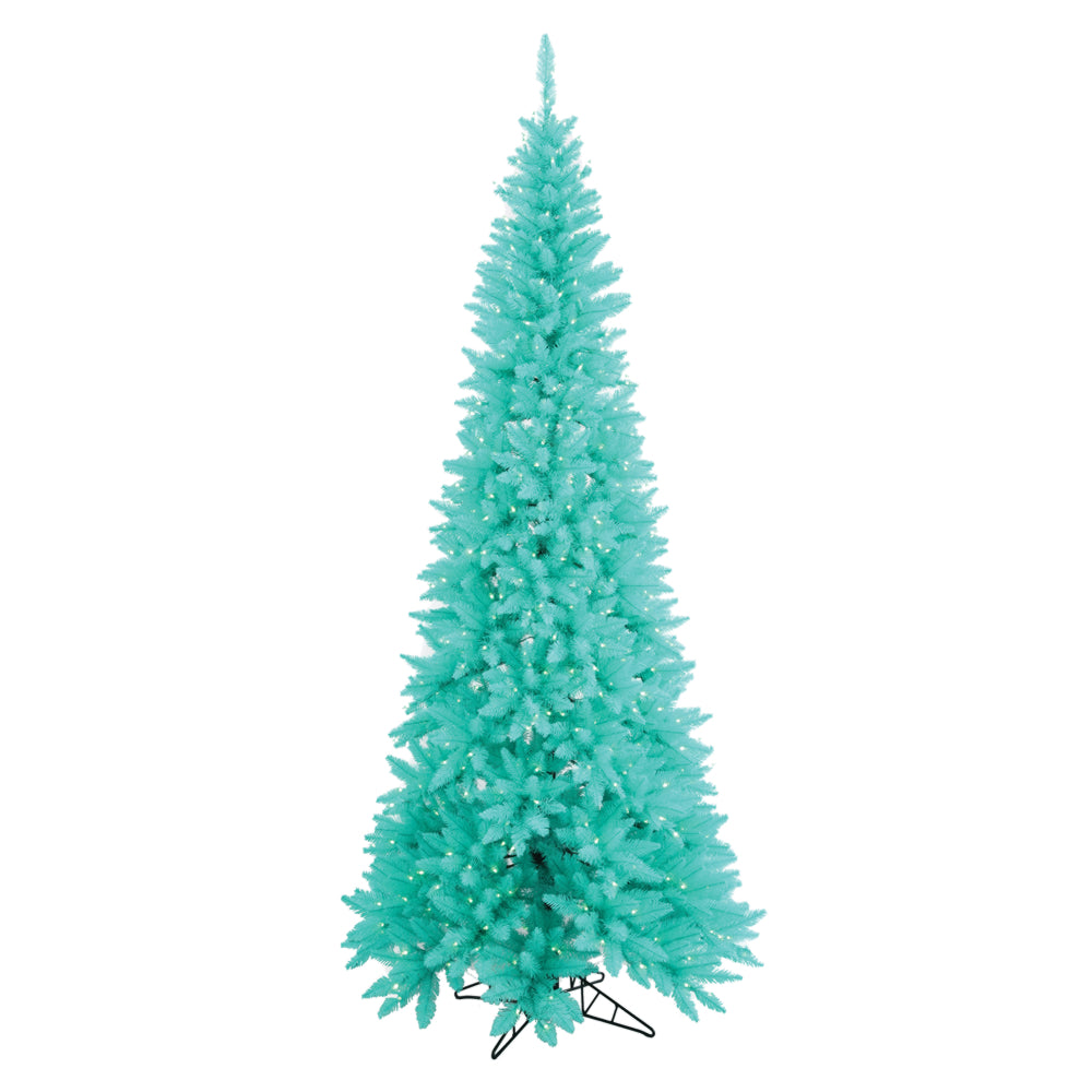 Vickerman 7.5 40 Inch  Aqua Slim Fir Dl Led500Aq 1238T  K160876Led