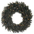 Vickerman 48 Inch  Black Fir Wreath 480T  K161848