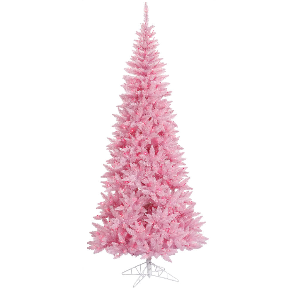 Vickerman 4.5X24 Inch  Pink Slim Fir Dl Led 200Pk 400T  K163646Led