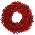 Vickerman 24 Inch  Tinsel Red Fir Wreath 210T  K165224