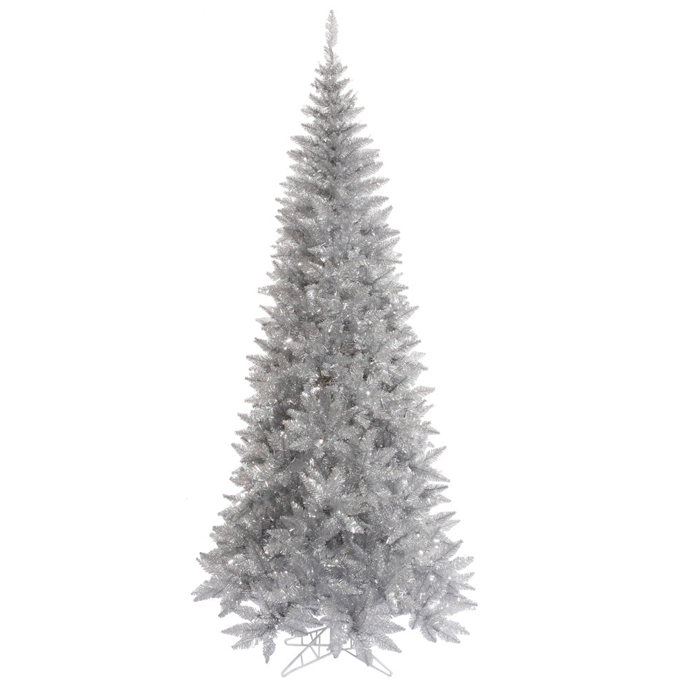 Vickerman 7.5X40 Inch  Tinsel Silver Slim Fir 1238T  K166775