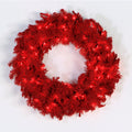Vickerman 30 Inch  Flocked Red Fir Wreath 180T  K168130
