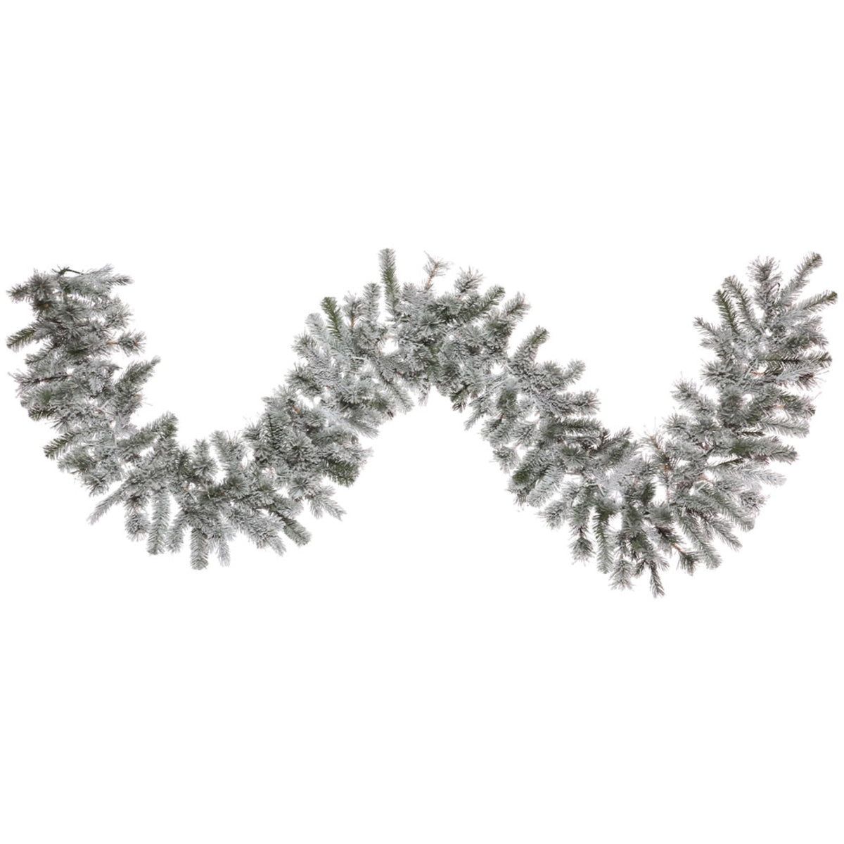9 X 14 Inch  Flocked Kiana Pine Garland 300T