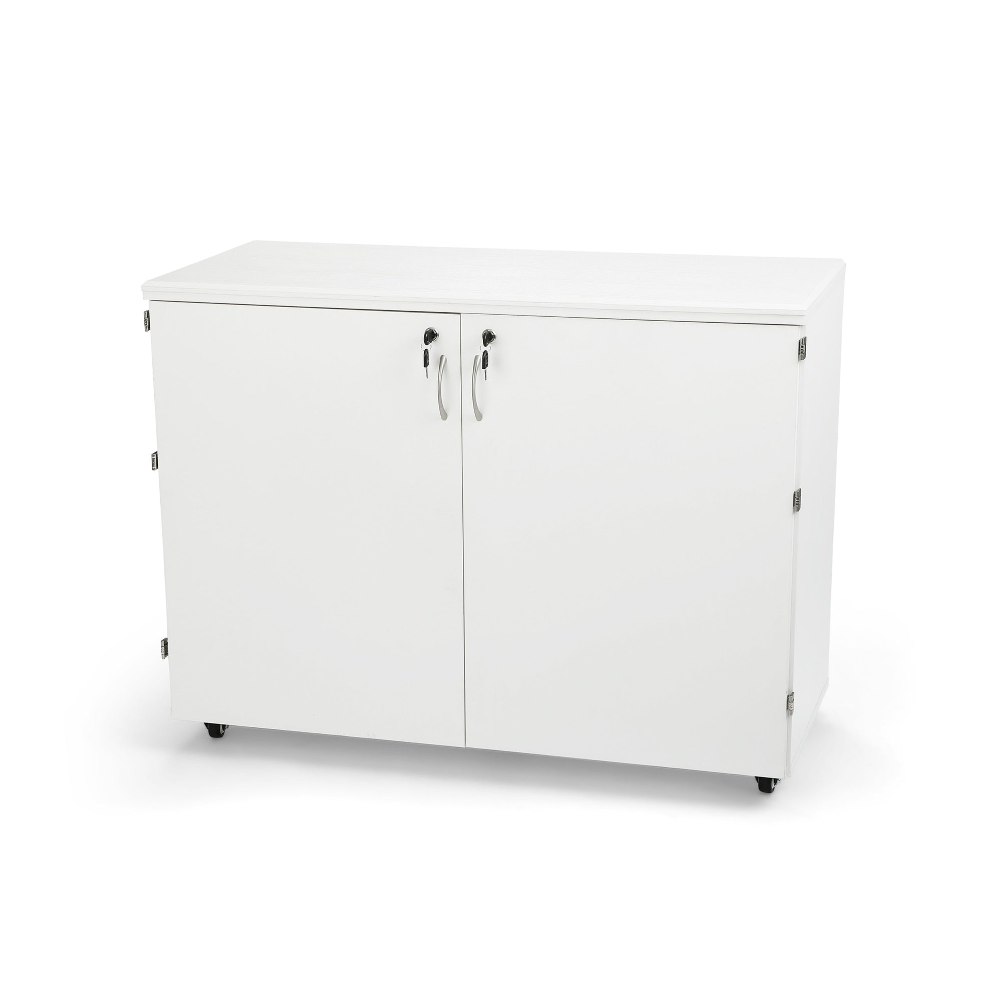 Arrow K7911 Dingo Kangaroo 9 Drawer Storage Cabinet For Sewing And Crafts, Portable With Wheels, White Ash Finish