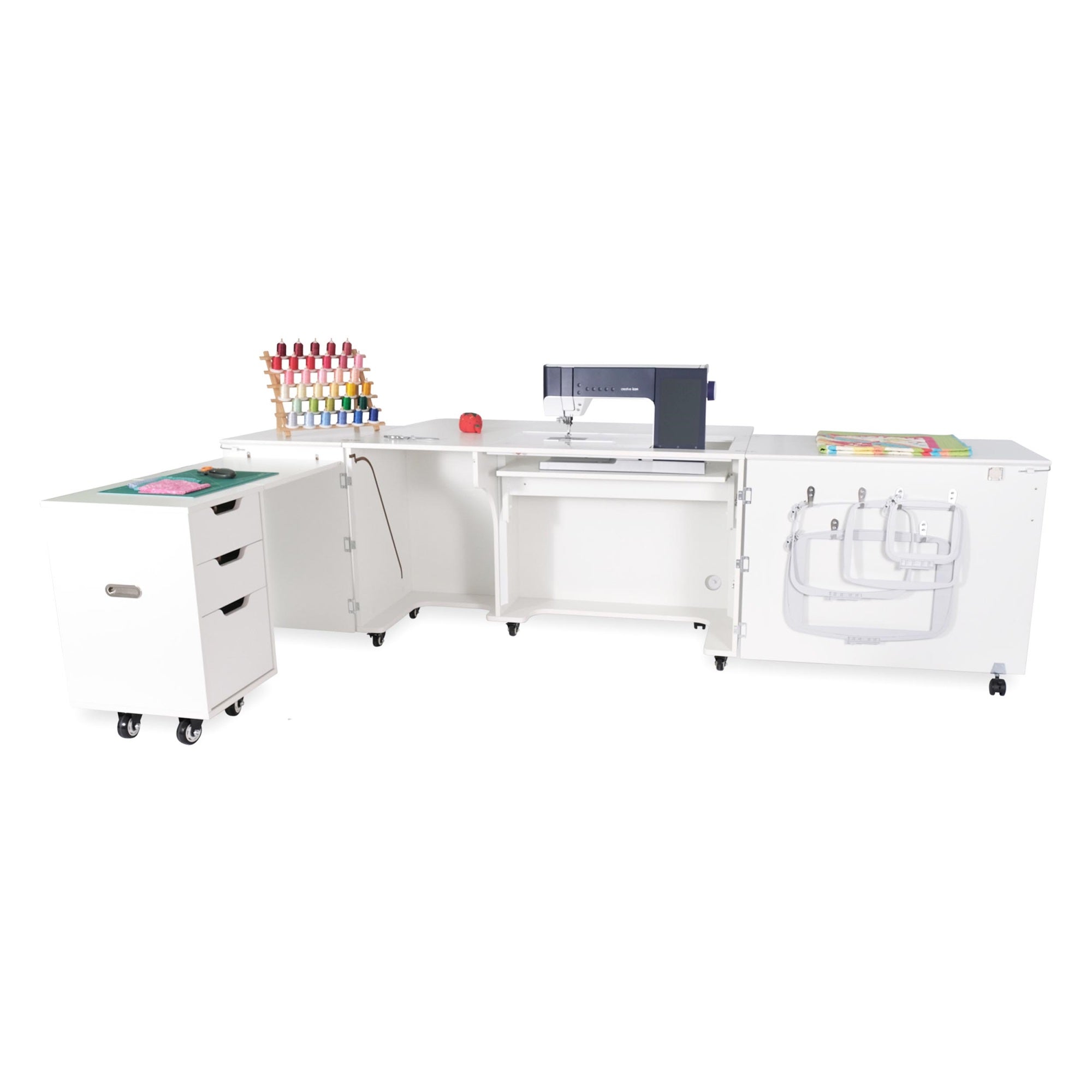 Kangaroo Sewing Furniture Outback Xl Sewing Cabinet - Ash White