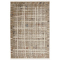 Karina 8259 Ivory Plaid Area Rug, Size  311 Inch  X 55 Inch