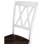 Crosley Furniture Shelby Traditional Wood X-Back Dining Room Chairs Set Of 4, Kitchen Chair, Distressed White