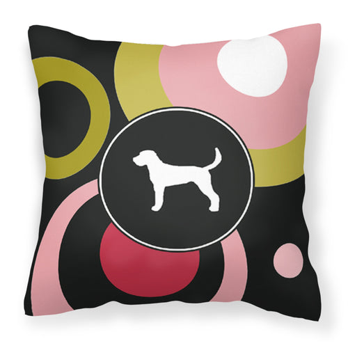 'Caroline'S Treasures Kj1006Pw1414 American Foxhound Decorative Canvas Fabric Pillow, Large, Multicolor'