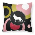'Caroline'S Treasures Kj1129Pw1414 German Shepherd Decorative Canvas Fabric Pillow, Large, Multicolor'
