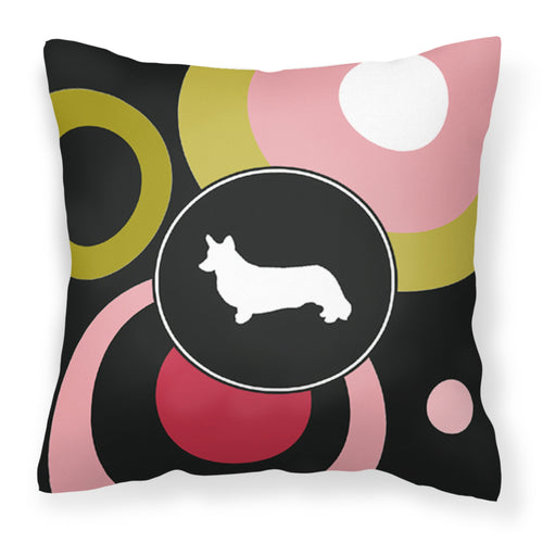 'Caroline'S Treasures Kj1130Pw1414 Corgi Decorative Canvas Fabric Pillow, Large, Multicolor'