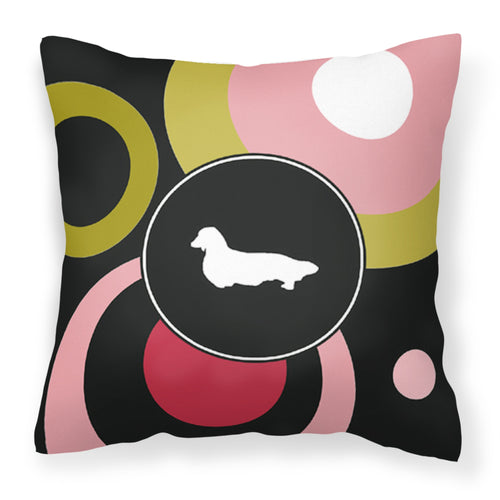 'Caroline'S Treasures Kj1132Pw1414 Dachshund Decorative Canvas Fabric Pillow, Large, Multicolor'