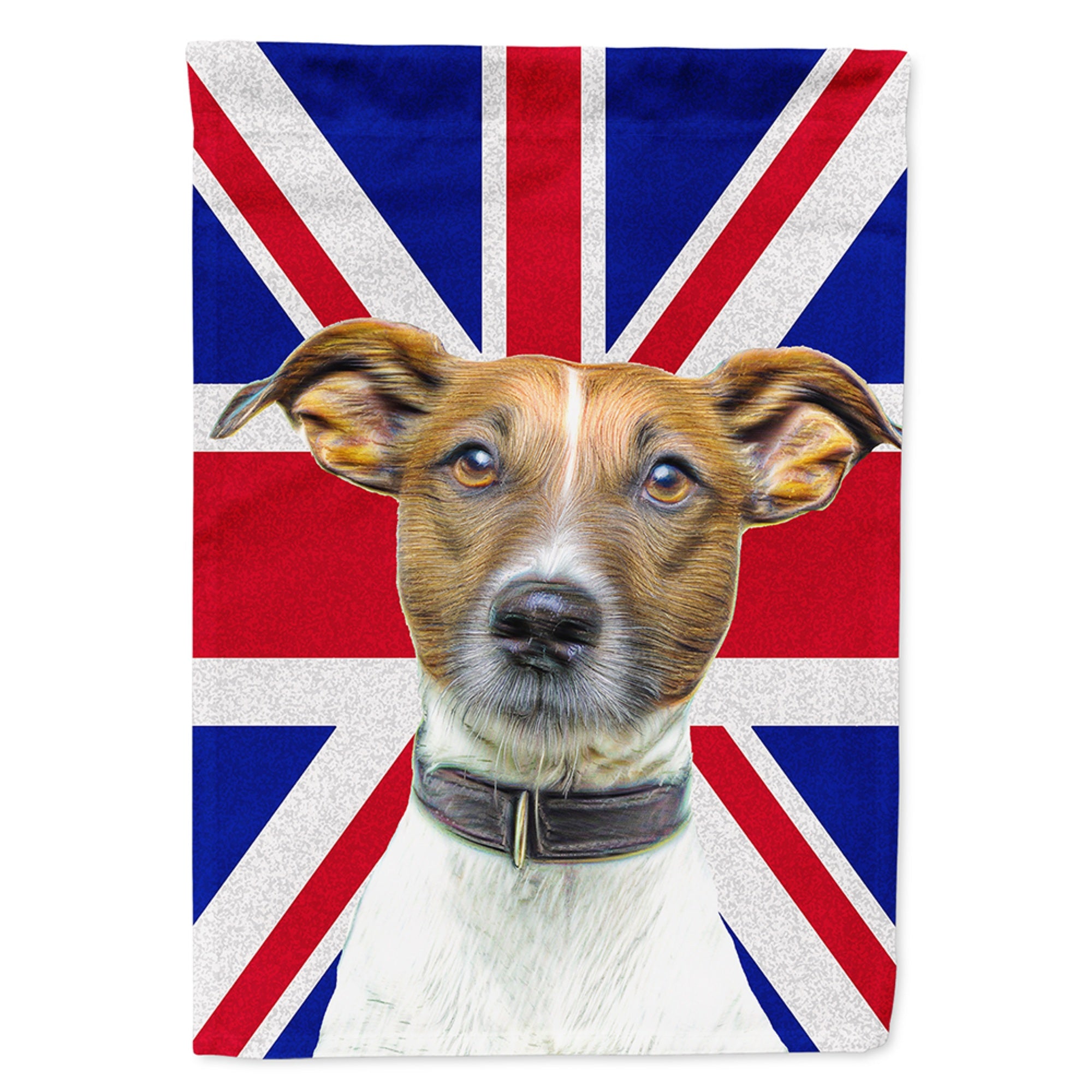 'Caroline'S Treasures Kj1162Gf Jack Russell Terrier With Union Jack British Flag, Small, Multicolor'