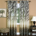 Kenya Linenlike Textured Cloth Panel With Animal Prints  Leopard & Zebra Design  50X84  Brown/Multi
