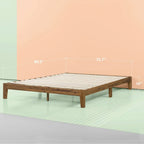 King Simple Modern Solid Wood Platform Bed Frame - 700 lb. Weight Capacity