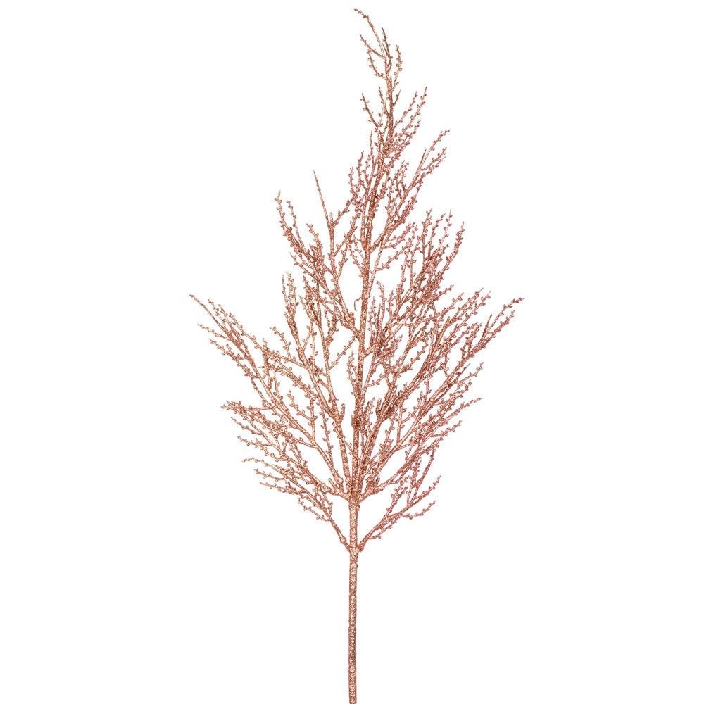 Vickerman 28 Inch  Rose Gold Glitt Wild Huck Spray 6/Bg  L162458
