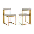 Anastasia Upholstered Dining Chair with Metal Frame