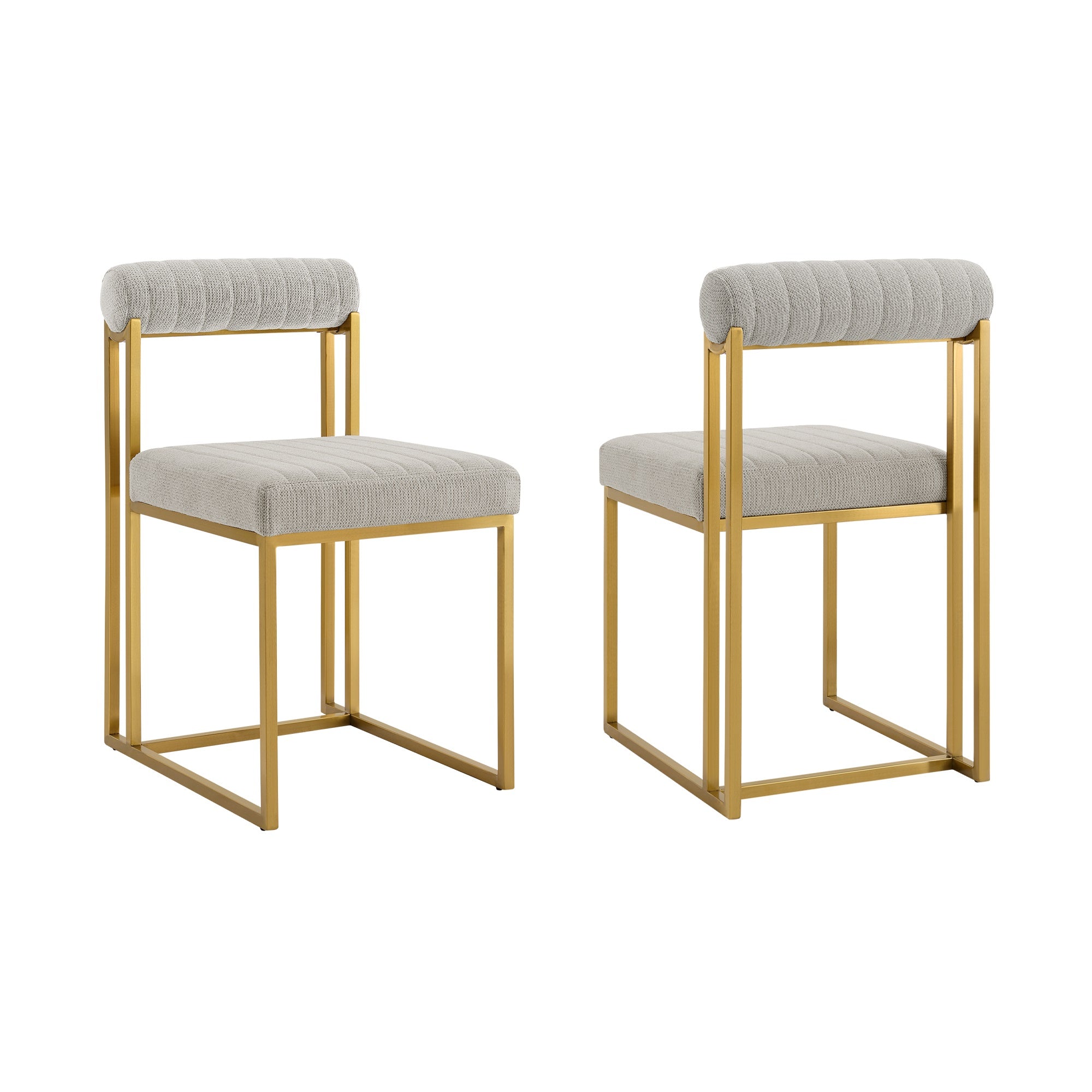 Anastasia Upholstered Dining Chair with Metal Frame