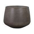 Amethyst Medium Round Lightweight Concrete Indoor or Outdoor Planter in grey