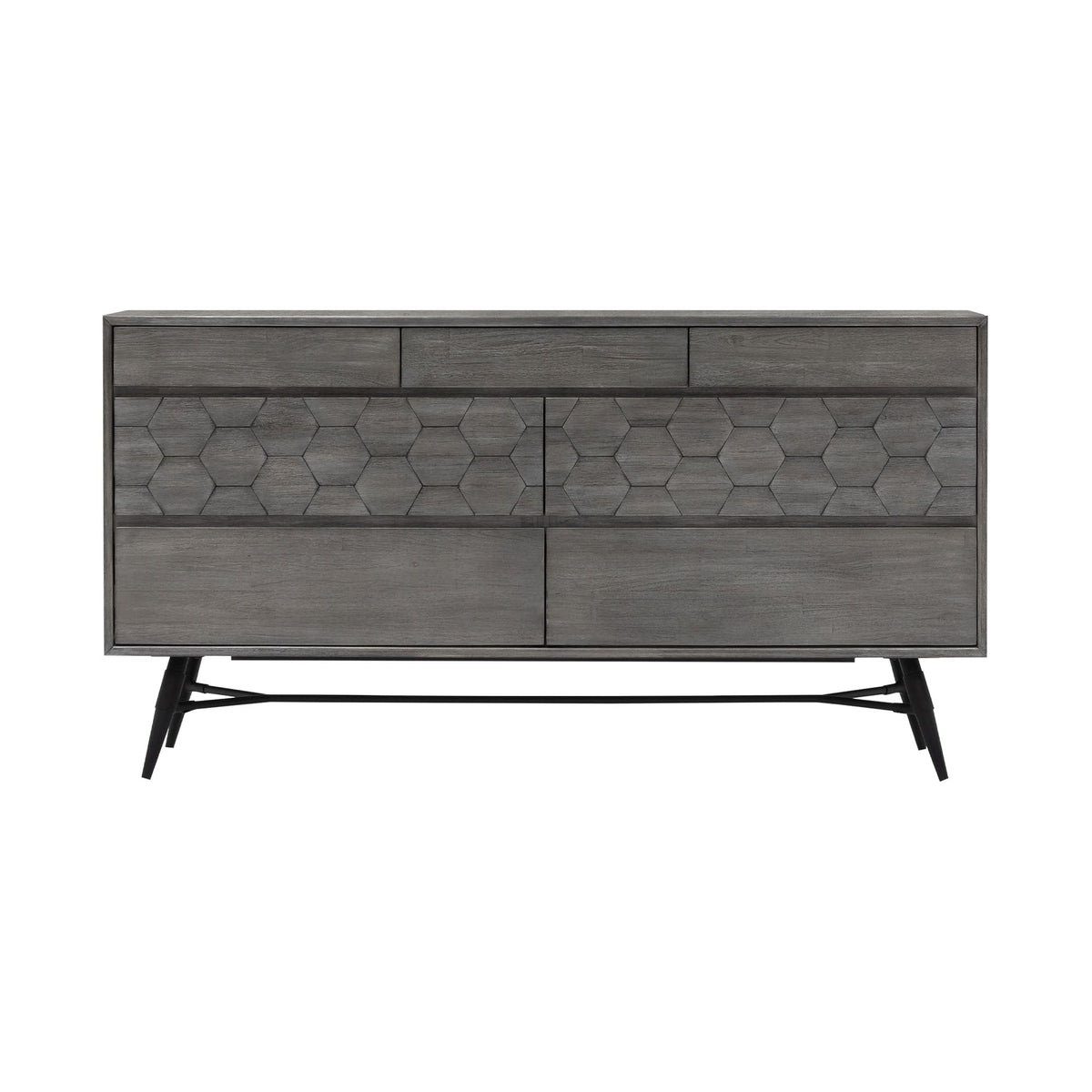 Makena 6 Drawer Dresser in Grey Acacia Wood