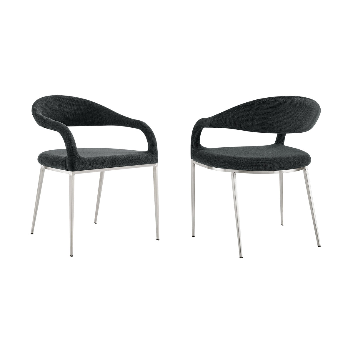 Morgan Upholstered Dining Chair with Metal Frame