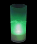 LED Multicolor Flame Pillar Candle