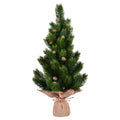 19 Inch  Spruce Sapling Tree Cones Burlap
