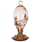 Copper and Glass Hummingbird Feeder - 32 Fl. oz. Nectar Capacity