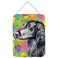 CarolineS Treasures Flat Coated Retriever Easter Eggtravaganza Wall Or Door Hanging Prints, 16 Inch  Inch  X 12 Inch  Inch , Multicolor