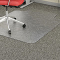 Lorell Economy Low Pile Standard Lip Chairmat - Carpeted Floor - 48 Length x 36 Width x 95 mil Thickness - Lip Size 10 Length x 