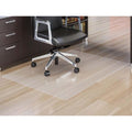 Lorell XXL Polycarbonate Chairmat  Hard Floor  60 Width x 60 Depth  Square  Polycarbonate  Clear