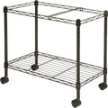 Lorell Mobile File Cart  4 Casters  Steel  x 12.9 Width x 25.8 Depth x 20.5 Height  Black  1 Each